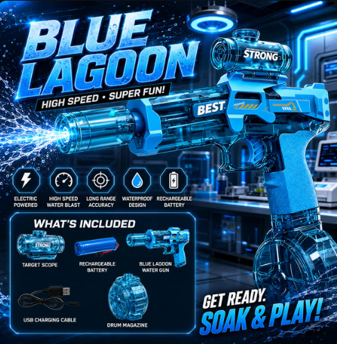 Electric Water Gun - Rechargeable High Power Water Blaster